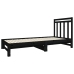 Sofá cama extraíble sin colchón negro 2x(90x190) cm