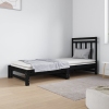 Sofá cama extraíble sin colchón negro 2x(90x190) cm