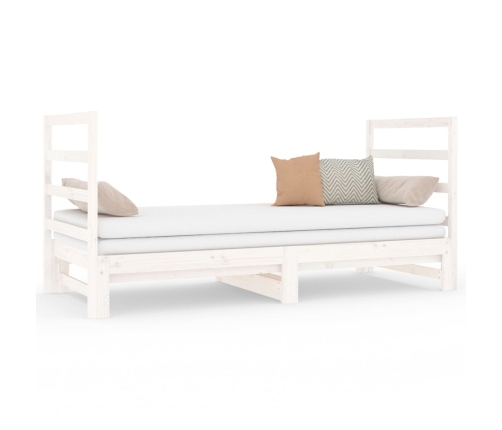 Sofá cama extraíble sin colchón blanco 2x(90x190) cm