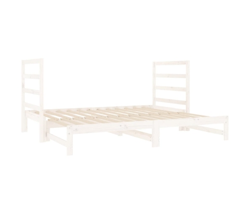 Sofá cama extraíble sin colchón blanco 2x(90x190) cm