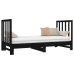 Sofá cama extraíble sin colchón negro 2x(90x190) cm