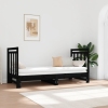 Sofá cama extraíble sin colchón negro 2x(90x190) cm