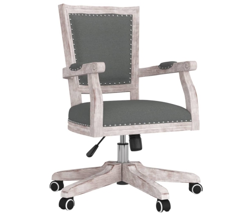 Silla de oficina giratoria tela gris oscuro