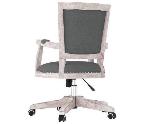 Silla de oficina giratoria tela gris oscuro