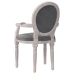 Silla de comedor terciopelo gris oscuro 54x56x96,5