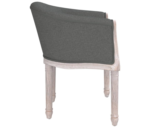 Silla de comedor tela gris oscuro