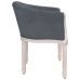 Silla de comedor terciopelo gris oscuro