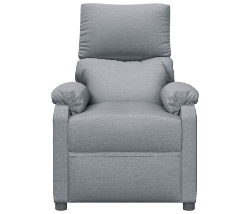 Sillón de masaje elevable tela gris claro