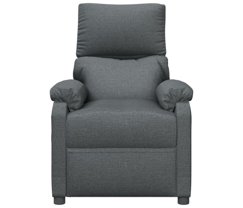 Sillón de masaje elevable tela gris oscuro