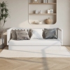 Sofá cama sin colchón madera maciza de pino blanco 80x200 cm