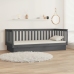 Sofá cama madera maciza de pino gris 90x200 cm
