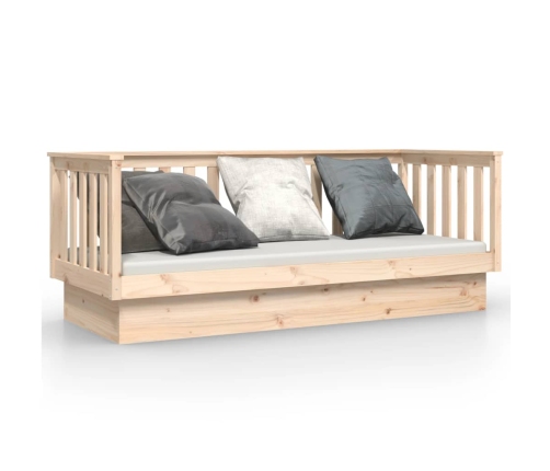 Sofá cama sin colchón madera maciza de pino 90x190 cm
