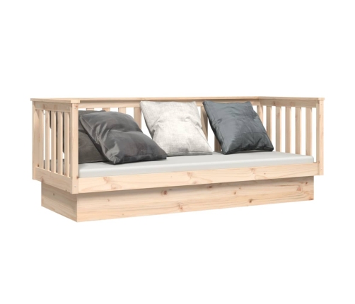 Sofá cama sin colchón madera maciza de pino 90x190 cm