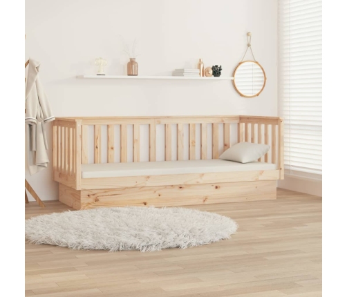 Sofá cama sin colchón madera maciza de pino 90x190 cm