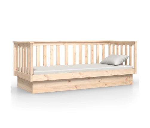 Sofá cama sin colchón madera maciza de pino 90x190 cm