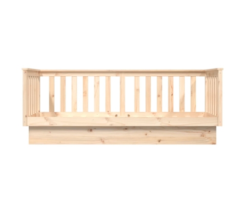 Sofá cama sin colchón madera maciza de pino 90x190 cm