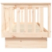 Sofá cama sin colchón madera maciza de pino 90x190 cm