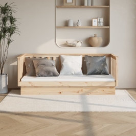 Sofá cama sin colchón madera maciza de pino 90x190 cm