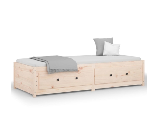 Sofá cama sin colchón madera maciza de pino 80x200 cm