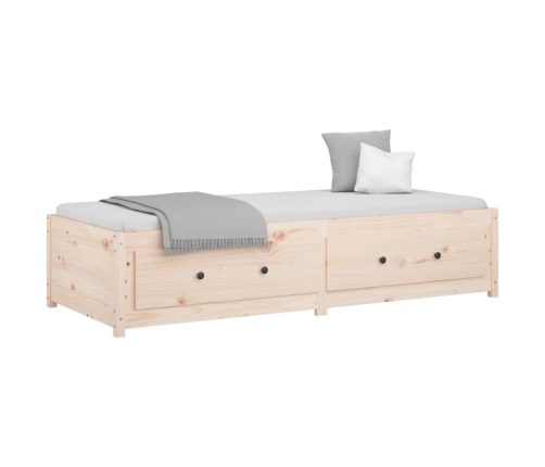 Sofá cama sin colchón madera maciza de pino 80x200 cm