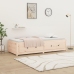 Sofá cama sin colchón madera maciza de pino 80x200 cm