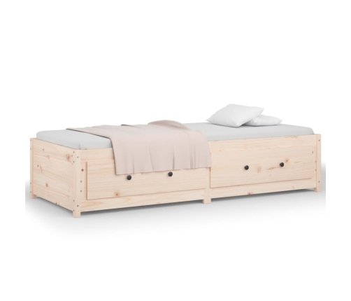 Sofá cama sin colchón madera maciza de pino 80x200 cm