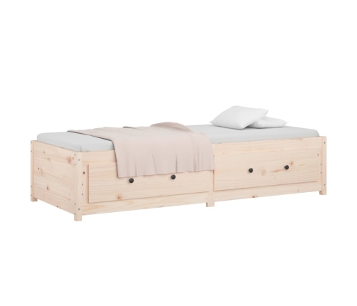 Sofá cama sin colchón madera maciza de pino 80x200 cm