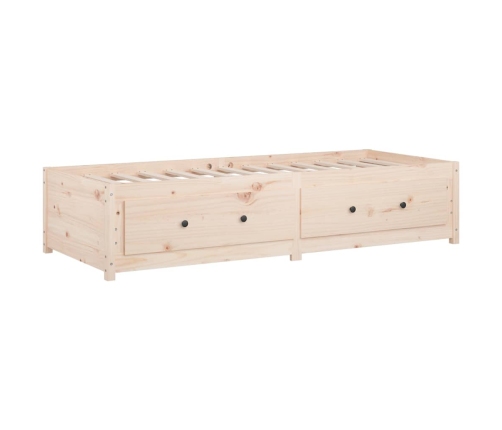 Sofá cama sin colchón madera maciza de pino 80x200 cm