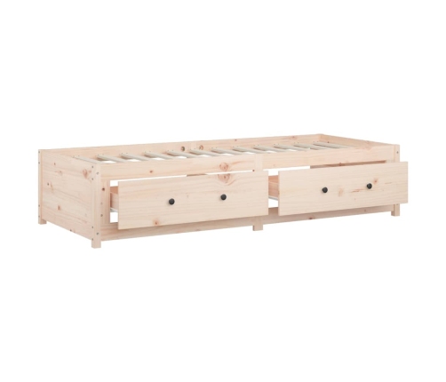 Sofá cama sin colchón madera maciza de pino 80x200 cm