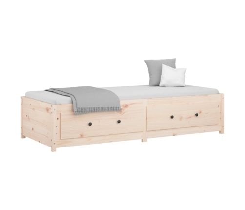 Sofá cama sin colchón madera maciza de pino 90x200 cm