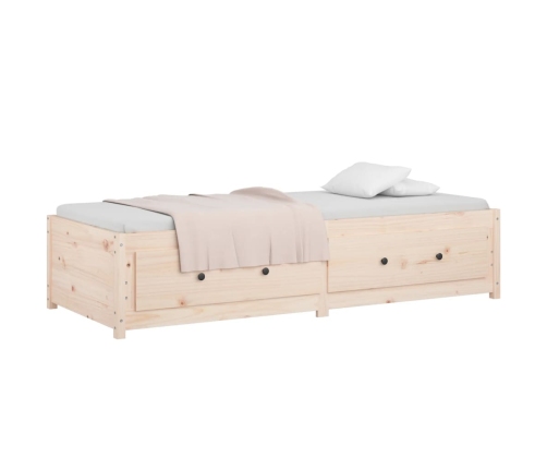 Sofá cama sin colchón madera maciza de pino 90x200 cm