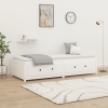 Sofá cama sin colchón madera maciza de pino blanco 90x200 cm