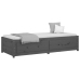 Sofá cama madera maciza de pino gris 90x200 cm