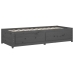 Sofá cama madera maciza de pino gris 90x200 cm