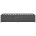 Sofá cama madera maciza de pino gris 90x200 cm