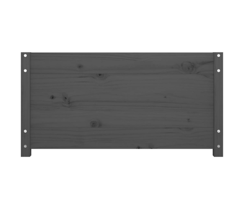 Sofá cama madera maciza de pino gris 90x200 cm