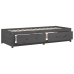 Sofá cama madera maciza de pino gris 90x200 cm