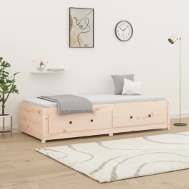 Sofá cama de madera maciza de pino 75x190 cm