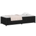 vidaXL Sofá cama de madera maciza de pino negro 75x190 cm