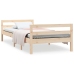 Estructura de cama madera maciza de pino 80x200 cm