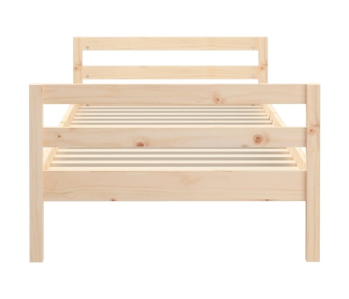 Estructura de cama madera maciza de pino 80x200 cm