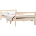Estructura de cama sin colchón madera maciza de pino 90x190 cm