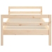Estructura de cama sin colchón madera maciza de pino 90x190 cm
