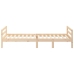 Estructura de cama sin colchón madera maciza de pino 90x190 cm