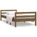 vidaXL Estructura de cama madera maciza de pino marrón miel 90x190 cm