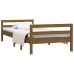 vidaXL Estructura de cama madera maciza de pino marrón miel 90x190 cm