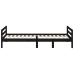 Estructura de cama madera maciza de pino negro 75x190 cm