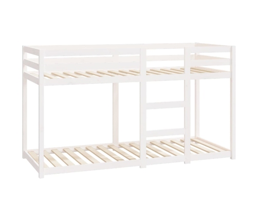 Litera de madera maciza de pino blanco 75x190 cm