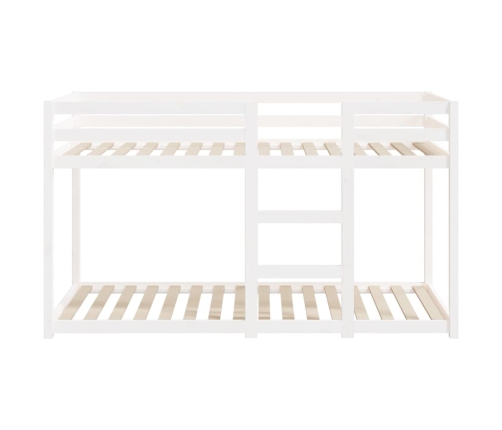 Litera de madera maciza de pino blanco 75x190 cm