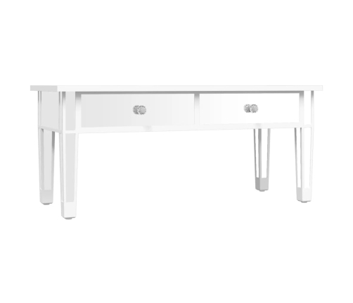 vidaXL Mesa de centro especular madera tecnológica vidrio 106x45x45 cm